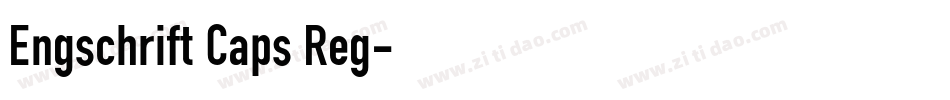Engschrift Caps Reg字体转换